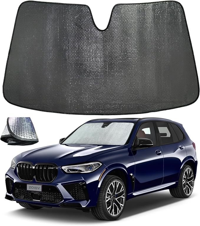 Windshield Sun Shade for BMW X5 2019-2025 by ZOIBVCARSUNSHADE