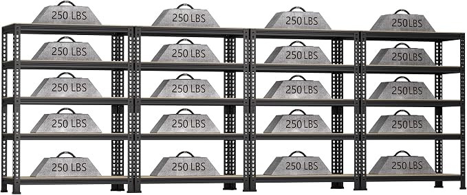 5-Shelf Heavy Duty Shelving by BuxWellBang