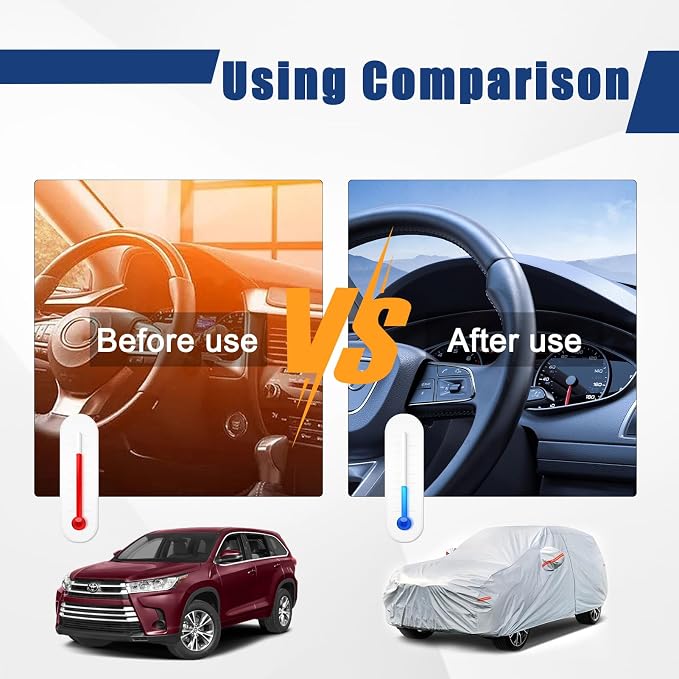 Kayme 6 Layers SUV Car Cover Custom Fit - Image 4