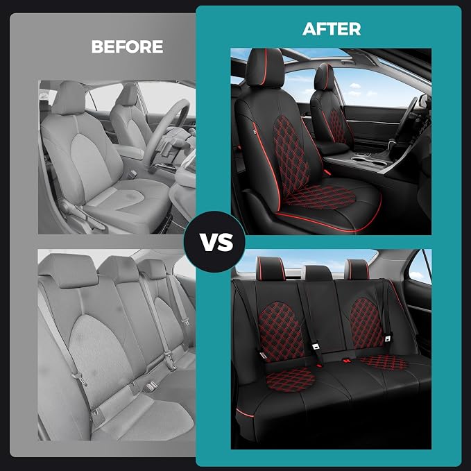 for Toyota Camry Seat Covers Hybrid LE SE 2018 2019 2020 2021 2022 2023 2024 - Image 6
