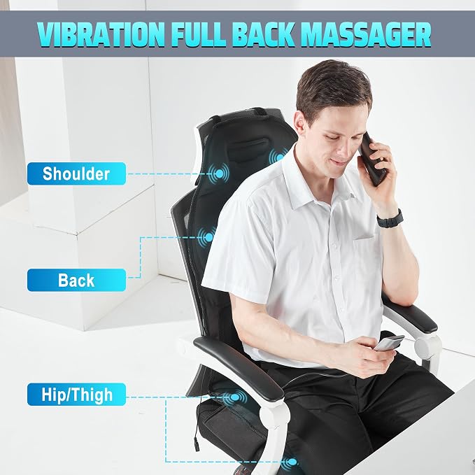 Massage Seat Cushion with Heat, Cooling Back Massager - Image 4