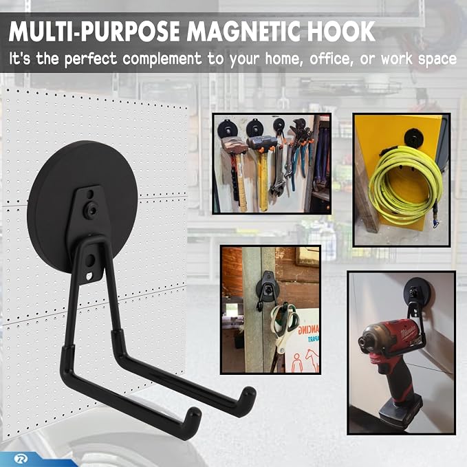 2 Pcs Magnetic Hook Heavy Duty, Strong Magnet Hooks - Image 3