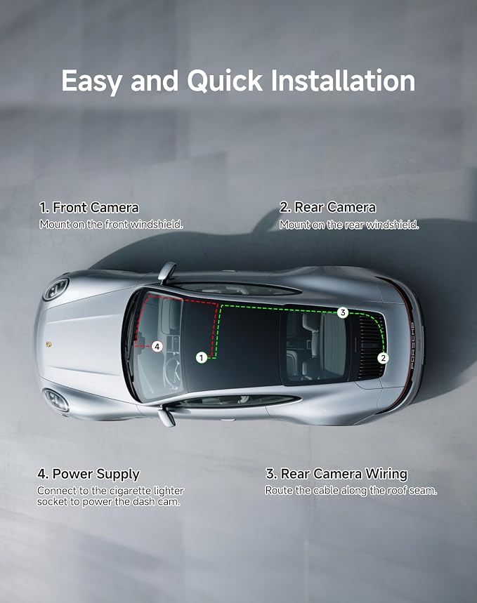 Dash Cam Front and Rear: 4K+2K Dash Camera - Image 7