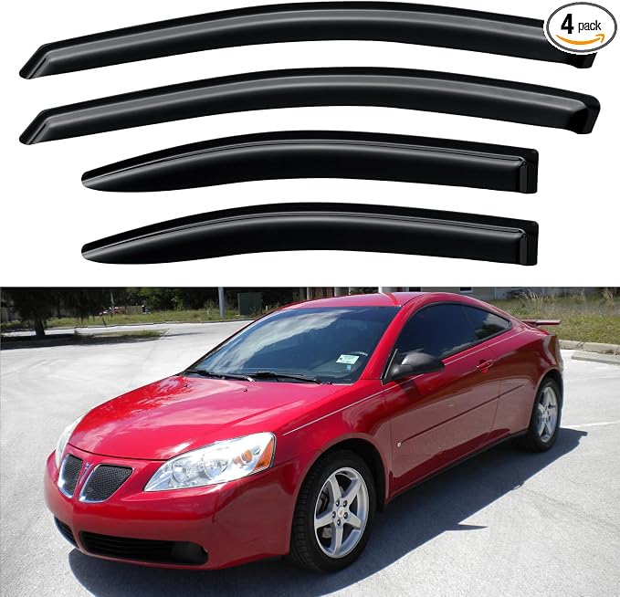 Window Visors Rain Guards Shield by YQAUTEC