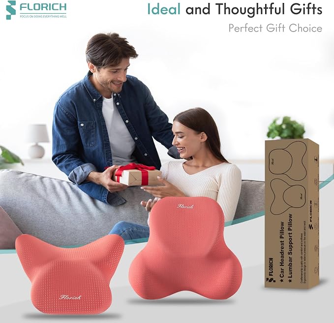 FLORICH Car Lumbar Support Pillow and Neck Headrest Pillow - Image 8