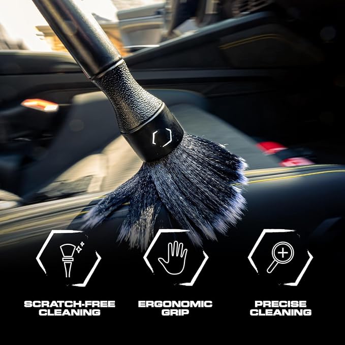 Blackline Car Detail Brushes- Luxury Car Detailing Brush Set - Image 5