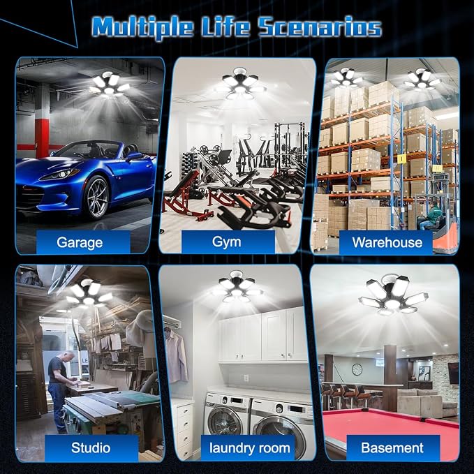 Garage Light - Super Brighter 15000LM Garage Light Bulb 150 Watt Equivalent - Image 7