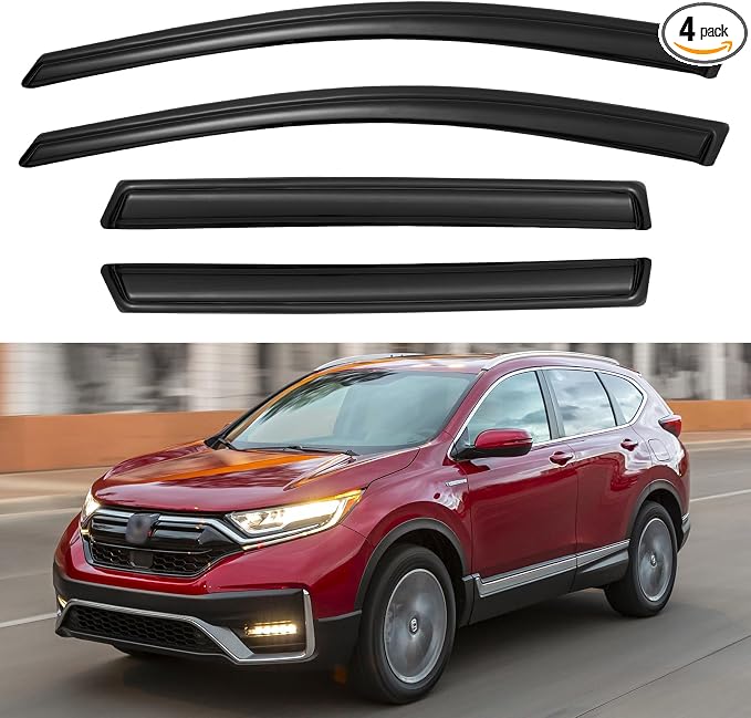 Window Visors Rain Guards for Honda CRV 2017 2018 2019 2020 2021 2022, by YQAUTEC
