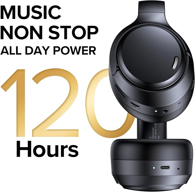 TAGRY Hybrid Active Noise Cancelling Bluetooth Headphones ENC Mic Clear Call - Image 5