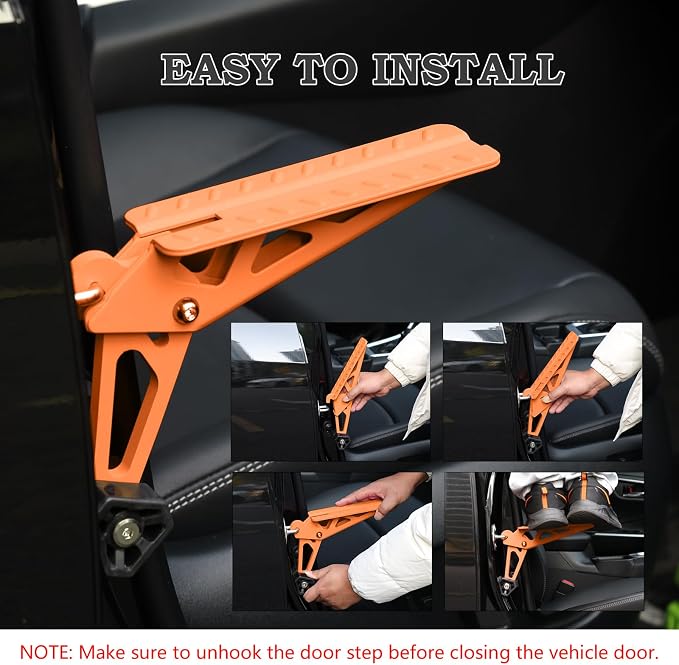 COWVIE Foldable Car Door Step Stand Pedal - Image 4