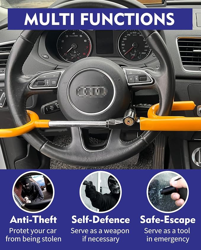 Steering Wheel Lock Anti-Theft car Device Car Wheel Locks Heavy Duty Vehicle - Image 6