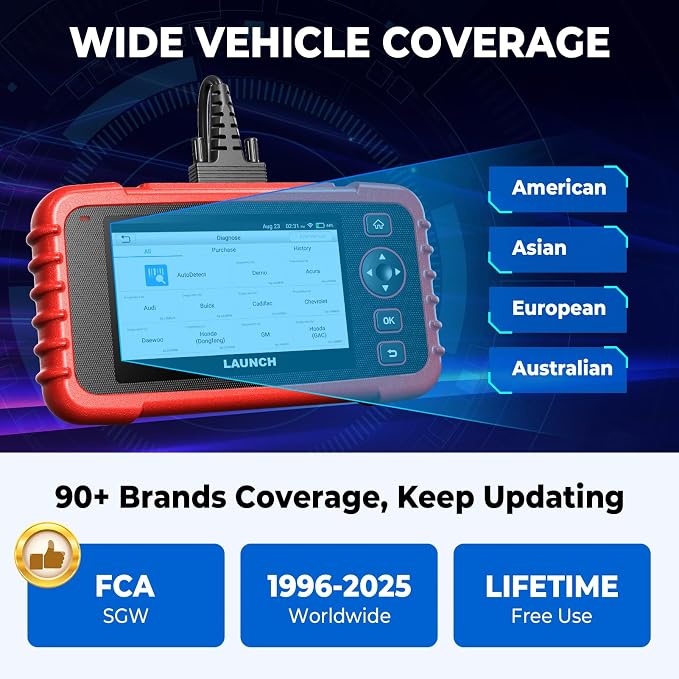 OBD2 Scanner LAUNCH CRP129X V2.0 Elite Scan Tool, Upgrade of CRP123X, 12 Reset - Image 5