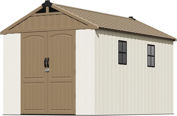 Patiowell 8 x 12 FT Plastic Outdoor Storage Shed - Image 3