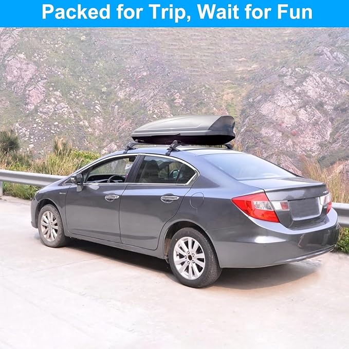 43inch Universal Car Roof Rack, Aluminum Car Roof Rack Cross Bars, Anti-Theft - Image 7