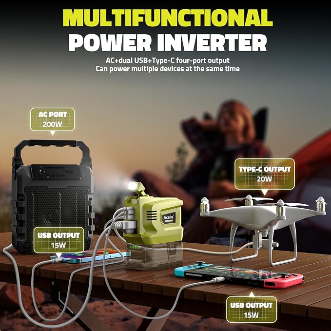 200W Portable Power Inverter Compatible - Image 2