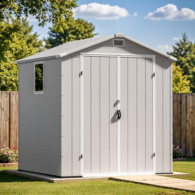 Patiowell 6x6 FT Outdoor Storage Shed - Image 2