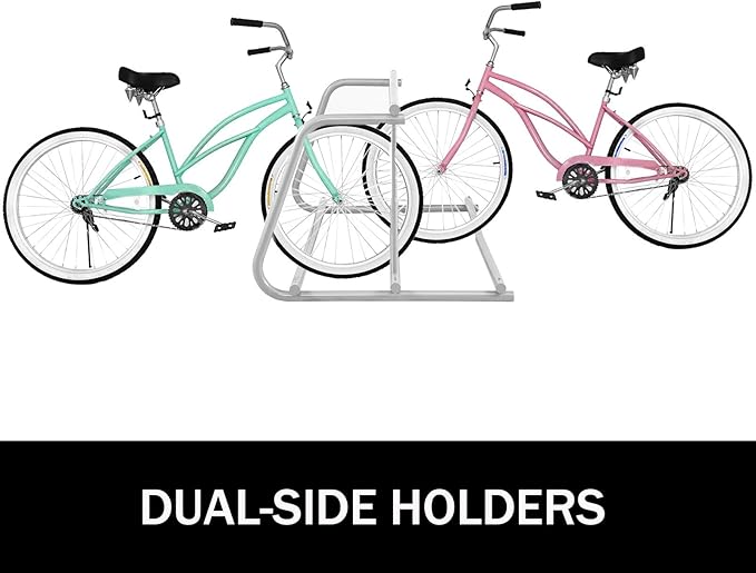 BestEquip 10 Holders Floor Bike Rack, 10-Bike Capacity Dual-Side Storage Stand - Image 2