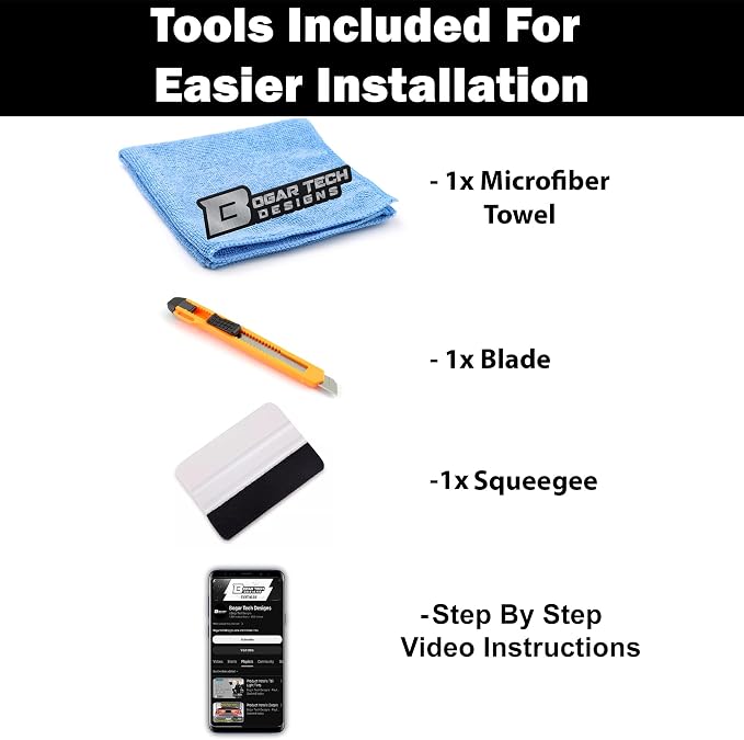 BOGAR TECH DESIGNS Full Headlight Taillight Tint Kit Compatible - Image 6