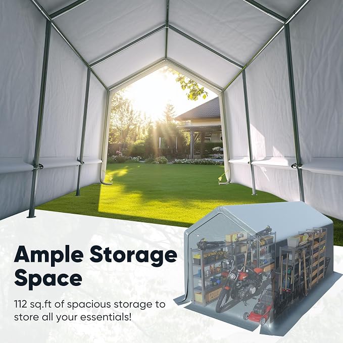 Quictent Heavy Duty 8x14FT Carport Shelter - Image 3