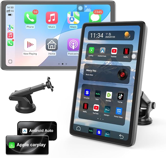 Upgraded Apple Carplay Screen for Car, Car Play Supports Netflix/YouTube/TikTok by 25HOURSPortableCarStereo