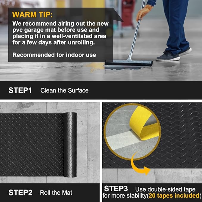 7.5x20 FT Garage Floor Mat, Flooring Roll - Image 7