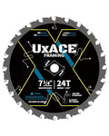 7-1/4-Inch 24-Tooth Circular Saw Blade by UXACETOOLS