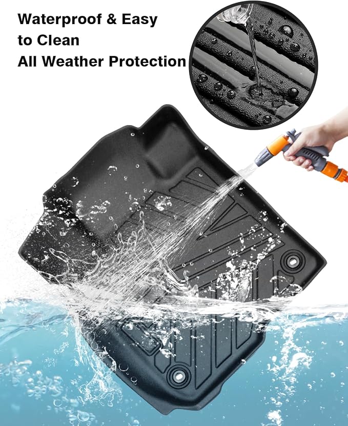 Powerty Floor Mats for 2023 2024 2025 Honda HR-V HRV Accessories All Weather - Image 3