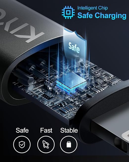 USB C to USB C Cable Coiled 3FT 2Pack, Braided Type C Charger - Image 4