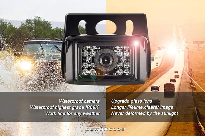Digital Wireless Backup Camera System Kit, IP69K Waterproof Wireless 2 Rear - Image 4