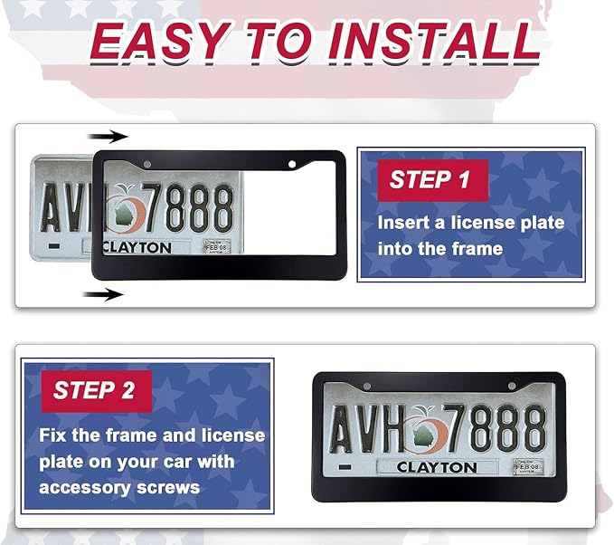 2 Pack Universal Smiley Face Flower License Plate Frame-Rustproof Aluminum - Image 7