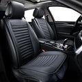 Universal Leather Car Seat Covers Full Set, Car Seat Cushion Covers Protector by SunnyColor
