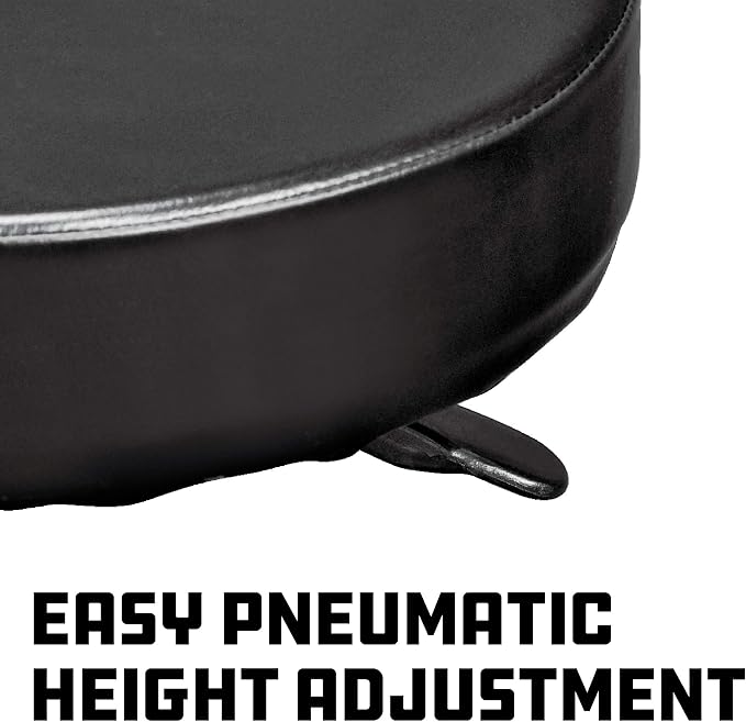 Powerbuilt Rolling Seat, Height-Adjustable Garage Stool - Image 6