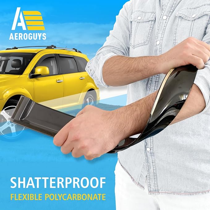 Extra Durable Window Deflectors in-Channel Window Visors Rain Guards Fit - Image 3