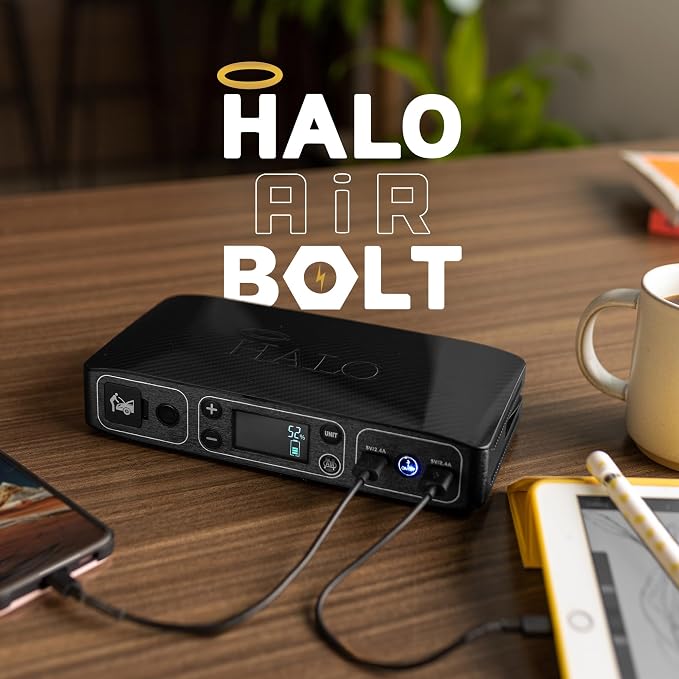 HALO Bolt Air 58830 Portable Car Battery Jump Starter | 100 PSI Air Compressor - Image 8