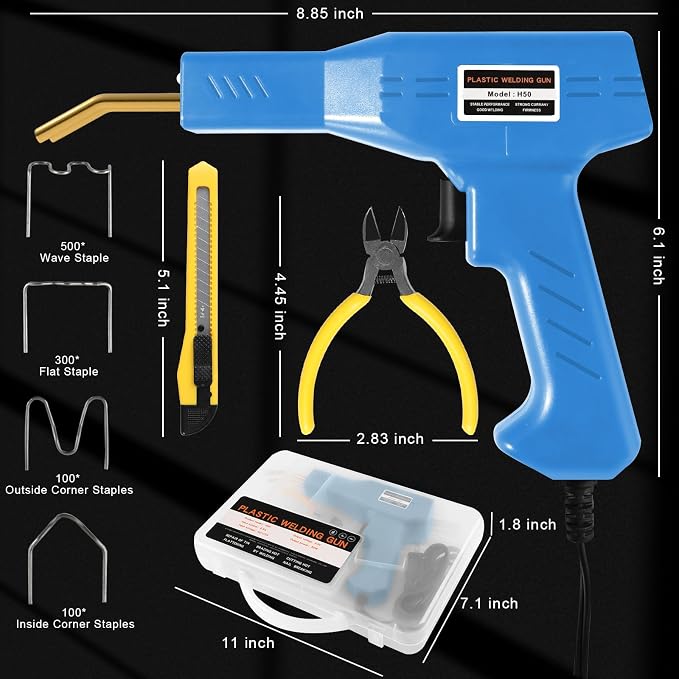ATOLS Plastic Welder, Plastic Welding Kit, Hot Stapler Kit, Plastic Welder Gun - Image 6