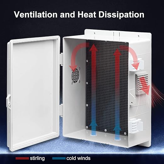 Outdoor Electrical Junction Box, ABS Water Resistant Enclosure - Image 5