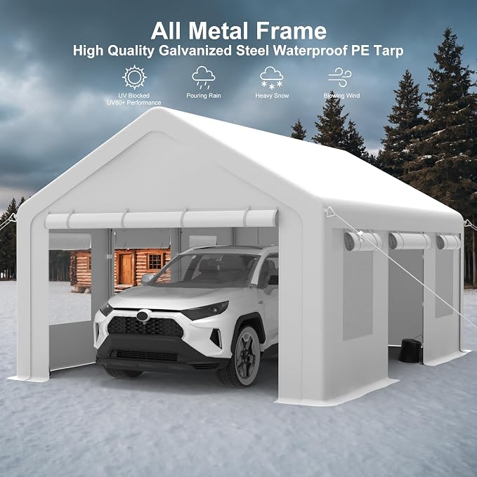 Heavy Duty Carport, Portable Garage - Image 6