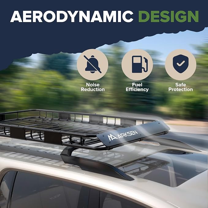 ARKSEN 64 x 39 x 4 Inch Upgrade Universal Roof Rack - Image 2