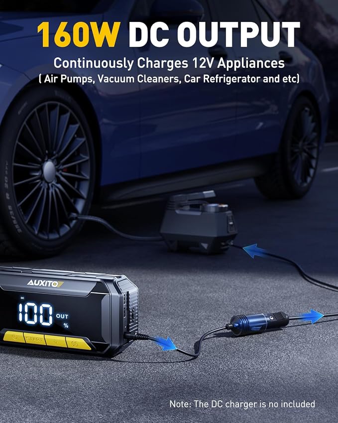 AUXITO 8000A Car Battery Jump Starter Boost Force Start Function Jump Box 60W - Image 7