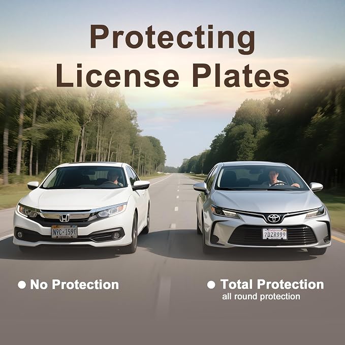 Transparent License Plate Cover and Frames, Unbreakable Car Licence Plate Frame - Image 6