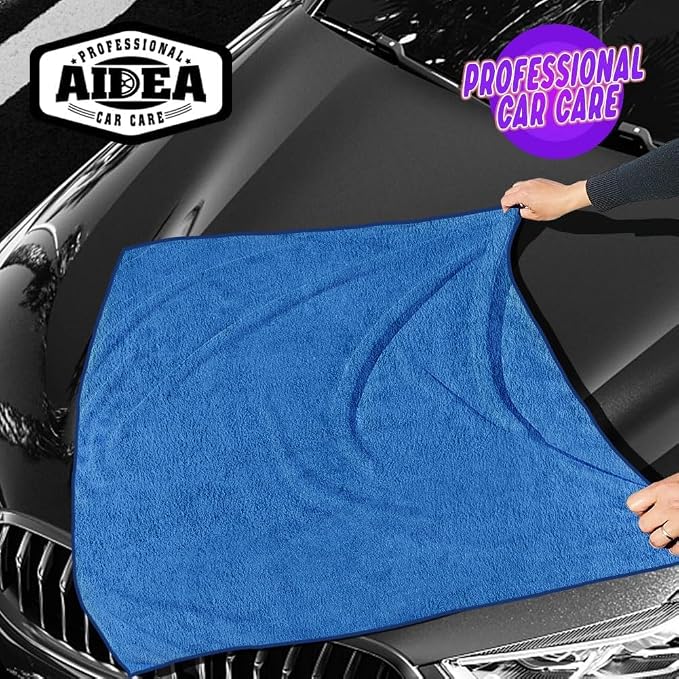 AIDEA Microfiber Towels for Cars-4PK, Large Professional Car Drying Towel - Image 5