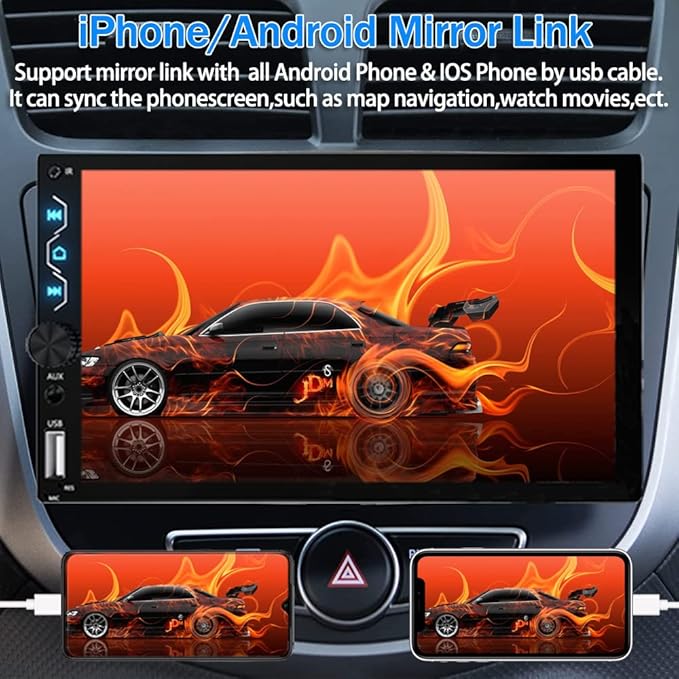 Leadfan Double Din Car Stereo - Image 4