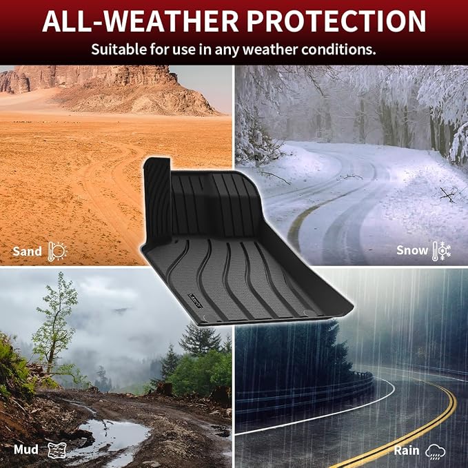 LASFIT Floor Mats for Porsche Macan 2014-2025 All Weather Floor Liner TPE - Image 6