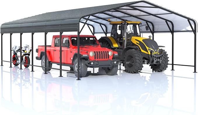 20x30 FT Metal Carport Canopy Heavy Duty - Image 7