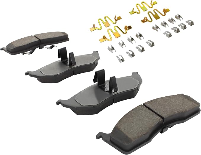 Premium Semi-Metallic Front Brake Pads Compatible - Image 2