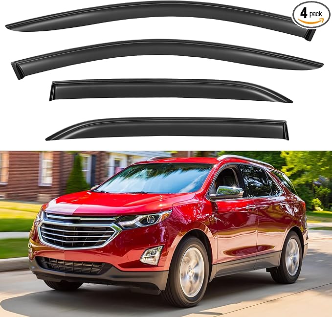 Window Visors Rain Guards Shield by YQAUTEC