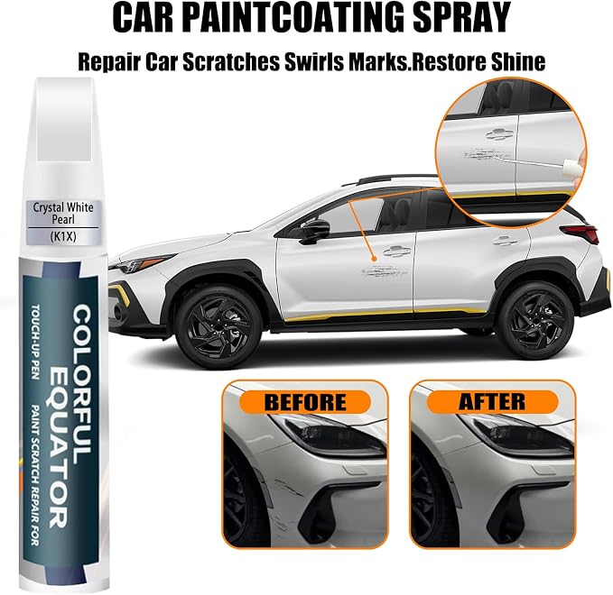 Crystal White Pearl Touch Up Paint Compatible - Image 3