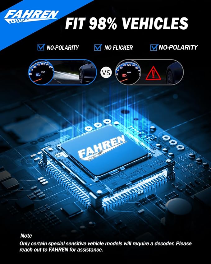 FAHREN H11 9005 Light Bulbs Combo, 60000LM Super Brighter 6500K H9 H8 HB3 - Image 5