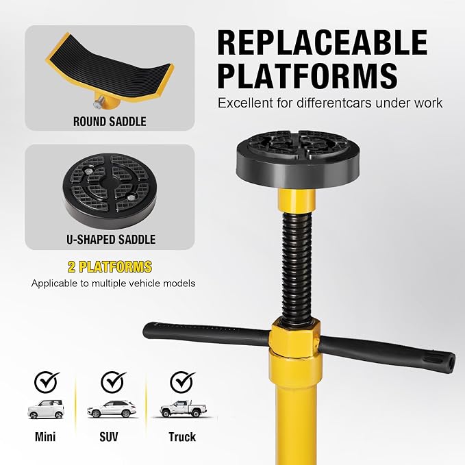 YELLOW JACKET Underhoist Support Stand 3/4 Ton Capacity - Image 5