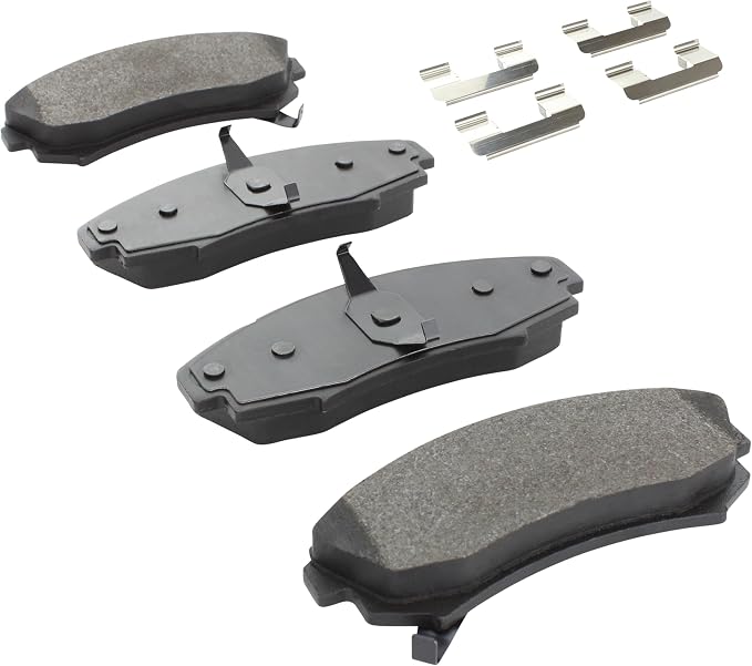 Premium Semi-Metallic Front Brake Pads Compatible - Image 2